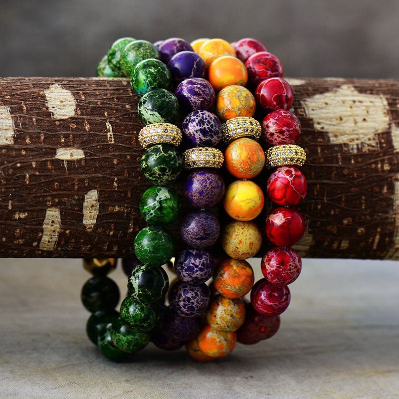 Natural Stone Beaded Bracelet - Coolpeacock