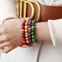 Natural Stone Beaded Bracelet - Coolpeacock
