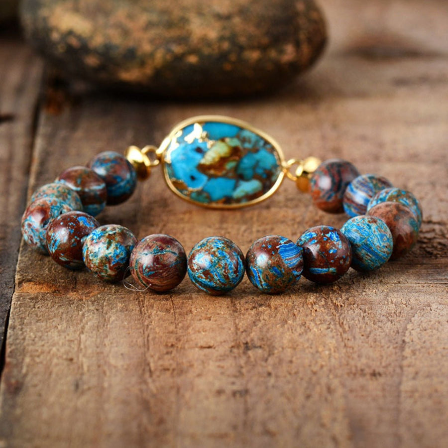 Natural Stone Beaded Bracelet - Coolpeacock