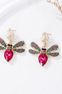 Natural Stone Bee Dangle Earrings - Coolpeacock