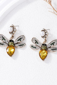 Natural Stone Bee Dangle Earrings - Coolpeacock