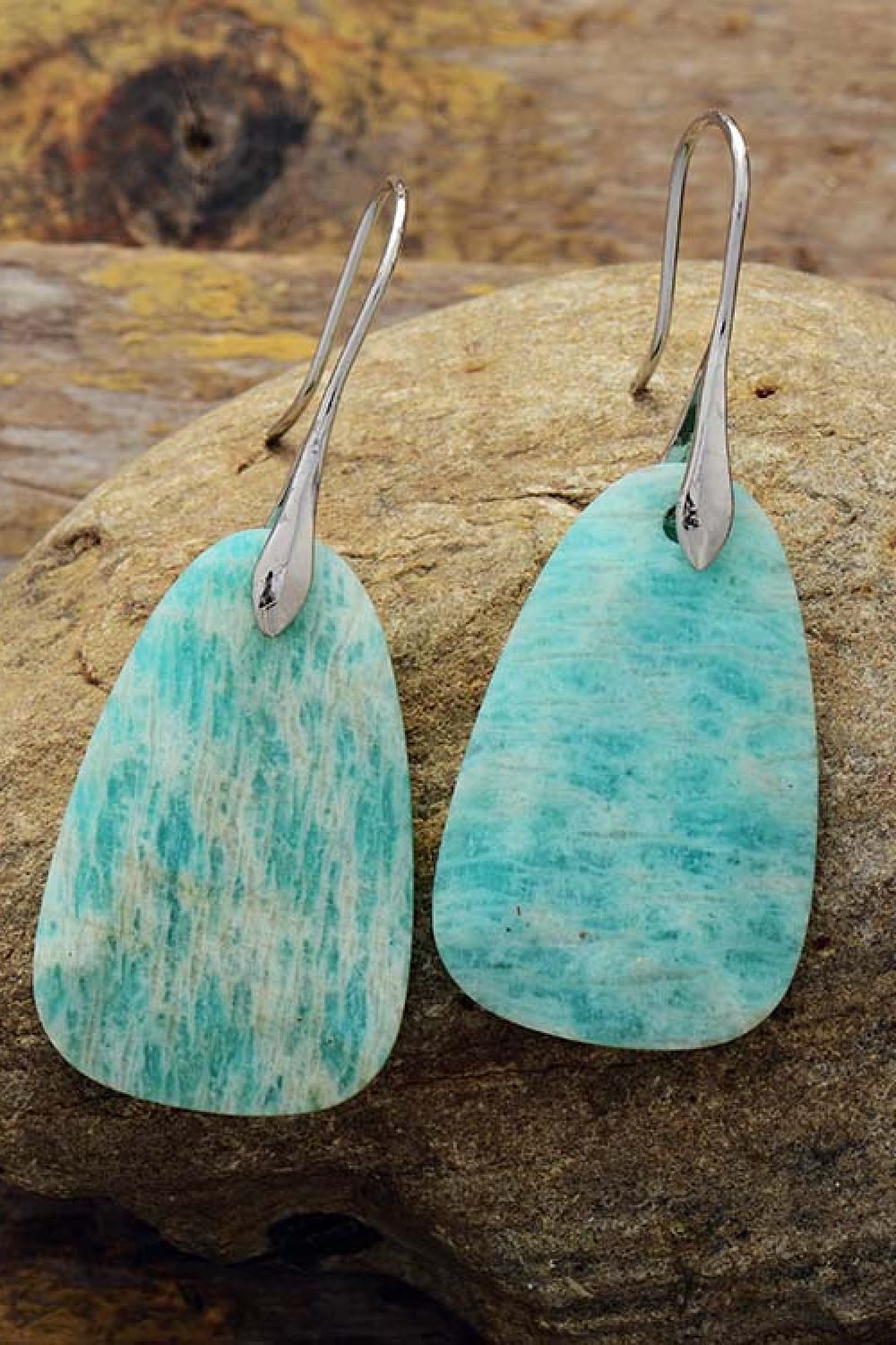 Natural Stone Dangle Earrings - Coolpeacock