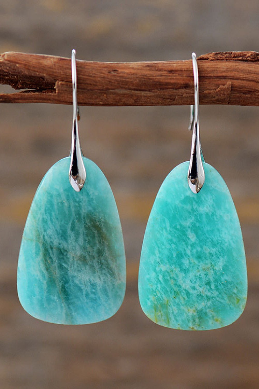 Natural Stone Dangle Earrings - Coolpeacock