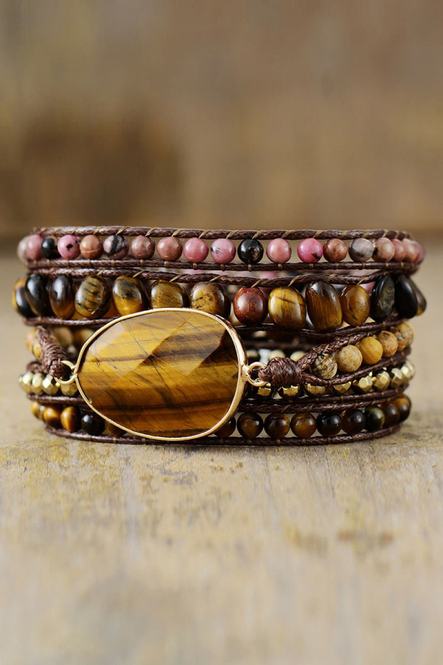 Natural Stone Layered Bracelet - Coolpeacock