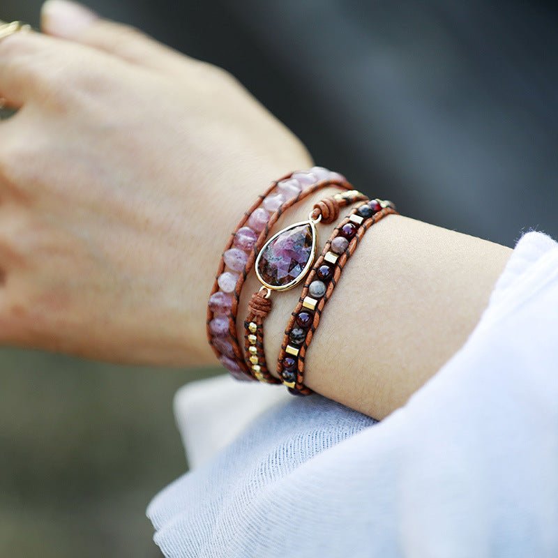 Natural Stone Layered Bracelet - Coolpeacock