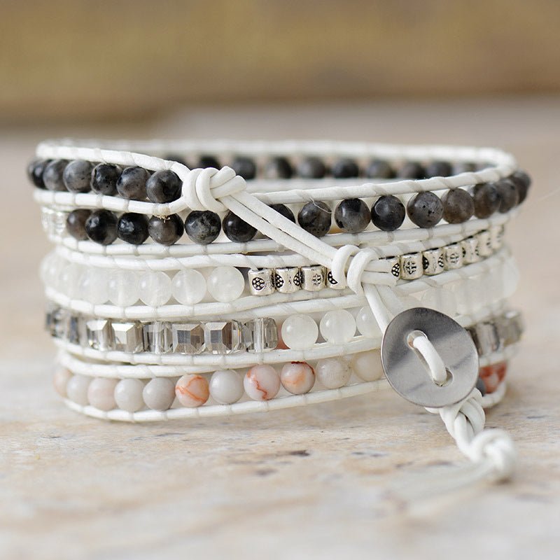 Natural Stone Layered Bracelet - Coolpeacock