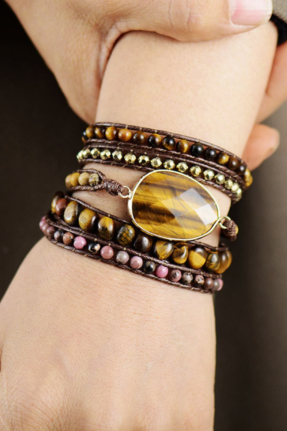 Natural Stone Layered Bracelet - Coolpeacock