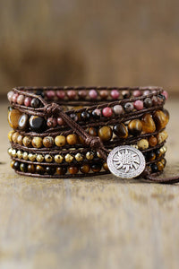 Natural Stone Layered Bracelet - Coolpeacock