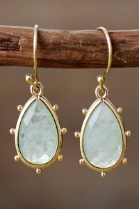 Natural Stone Teardrop Earrings - Coolpeacock
