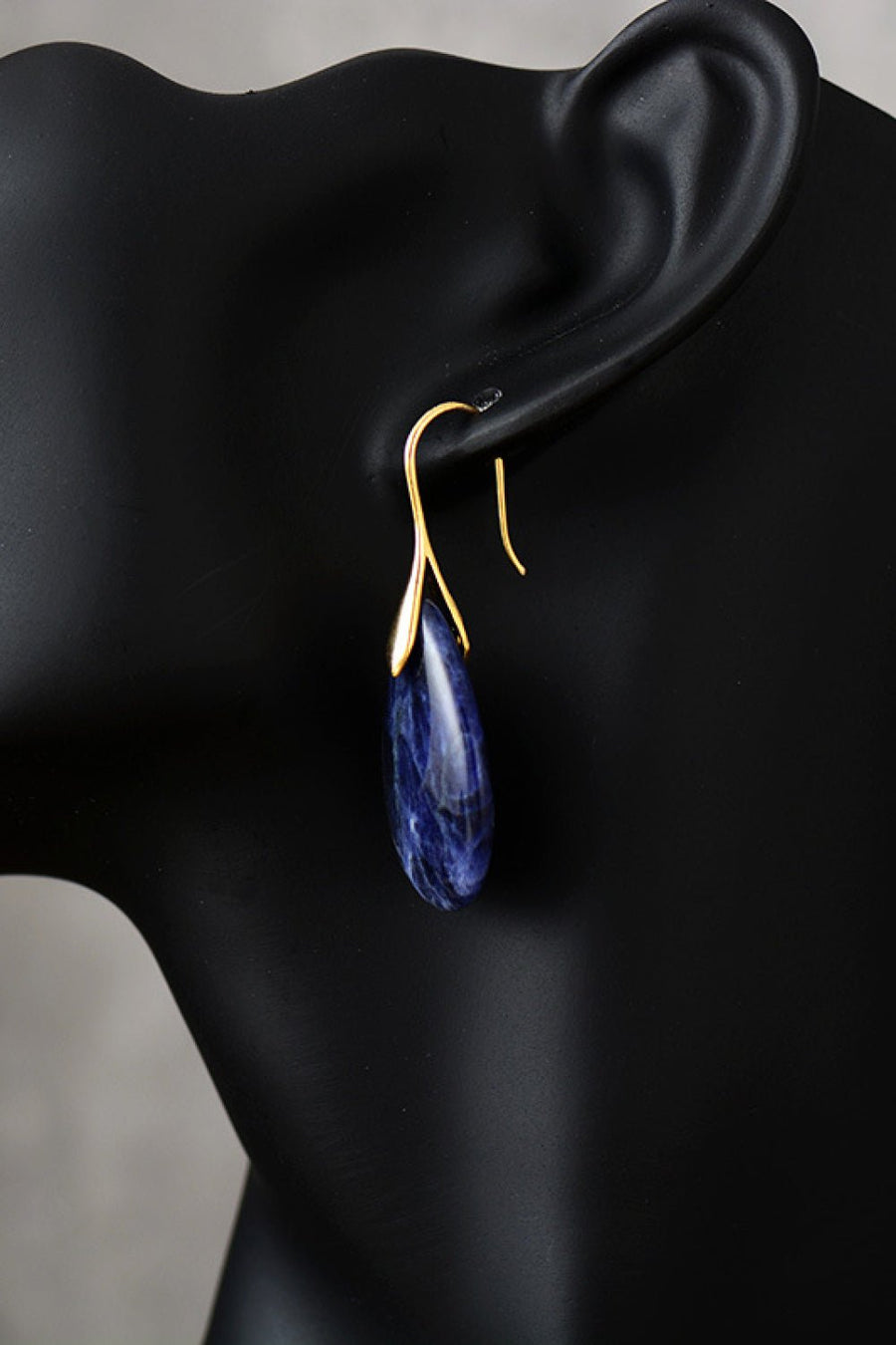 Natural Stone Teardrop Earrings - Coolpeacock