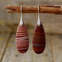 Natural Stone Waterdrop Shape Earrings - Coolpeacock