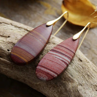 Natural Stone Waterdrop Shape Earrings - Coolpeacock