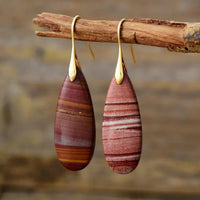 Natural Stone Waterdrop Shape Earrings - Coolpeacock