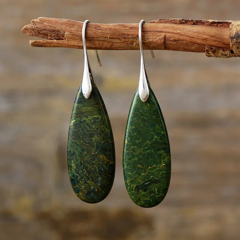 Natural Stone Waterdrop Shape Earrings - Coolpeacock