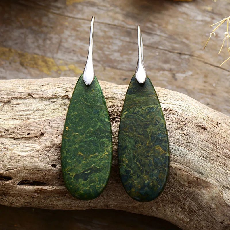 Natural Stone Waterdrop Shape Earrings - Coolpeacock