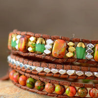 Natural Stone Woven Bracelet - Coolpeacock