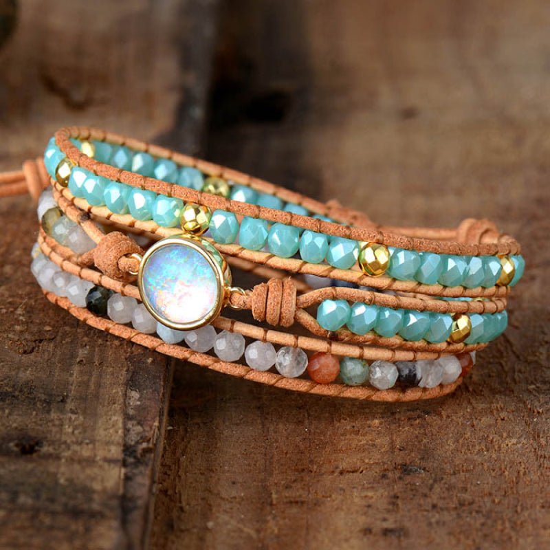 Opal Beaded Layered Bracelet - Coolpeacock