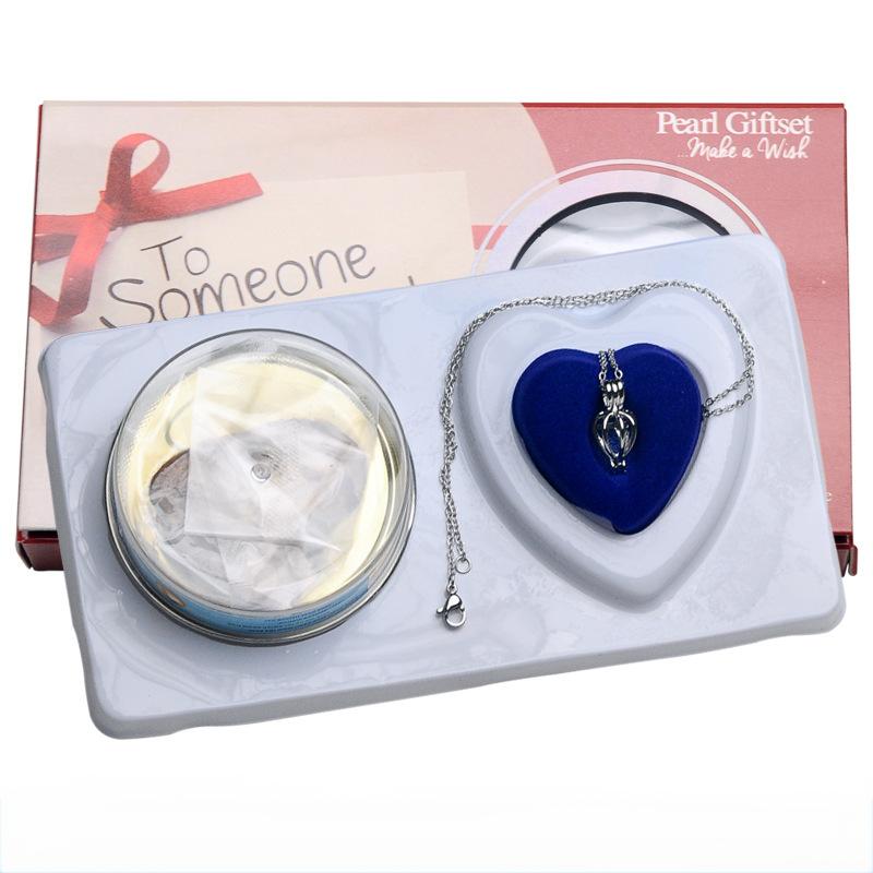 Pearl Necklace Pearl Oyster Self - opening Blind Box Pearl Necklace Pearl Pendant Surprise Gift - Coolpeacock