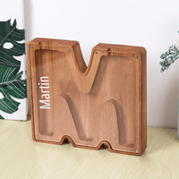 Personalized 26 Letters Piggy Bank Custom Name Wooden Money Box - Coolpeacock