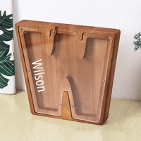 Personalized 26 Letters Piggy Bank Custom Name Wooden Money Box - Coolpeacock