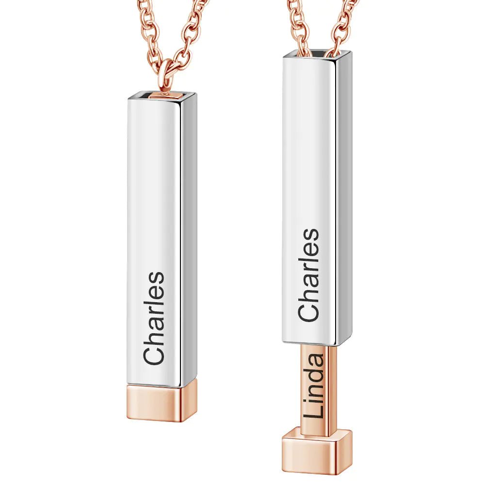 Personalized 3D Name Necklace - Coolpeacock