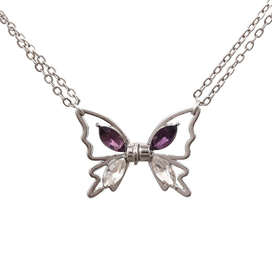 Personalized Couple Necklace Magnetic Matching Butterfly Necklaces for Couples Valentine's Gift for Lover - Coolpeacock