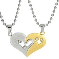 Personalized Couple Necklace Matching Cordate Necklaces for Couples Valentine's Gift for Lover - Coolpeacock