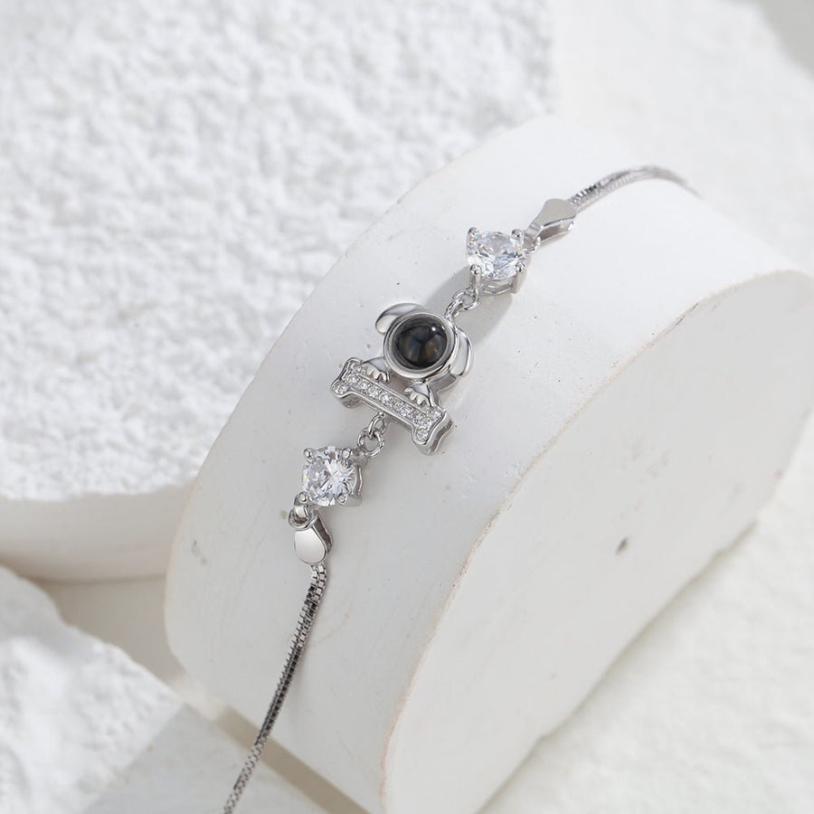Personalized Dog Pendant Photo Projection Bracelet 925 Sterling Silver - Coolpeacock