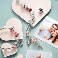 Personalized Engraved Heart Photo Charm - Coolpeacock