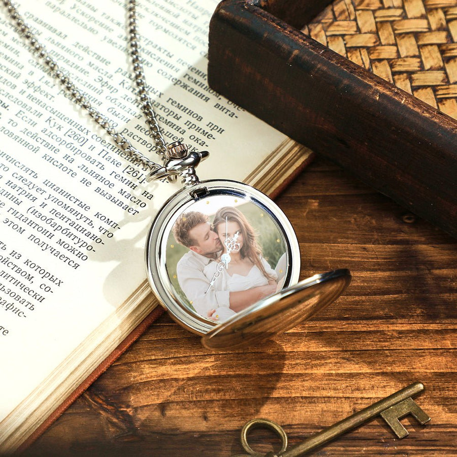 Personalized Engraved Photo Pocket Watch – A Timeless Gift for Every Occasion - Coolpeacock