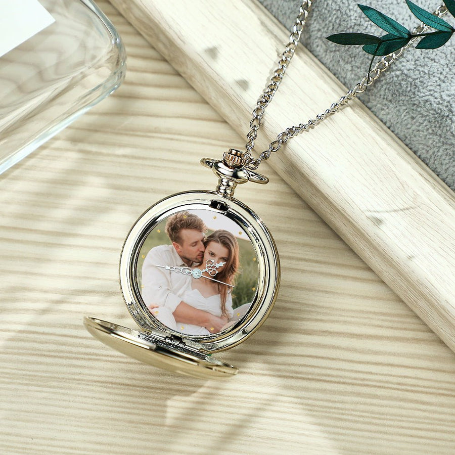 Personalized Engraved Photo Pocket Watch – A Timeless Gift for Every Occasion - Coolpeacock