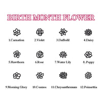 Personalized Multiple Birth Flower Necklace Family Floral Necklace Gift For Mom - Coolpeacock