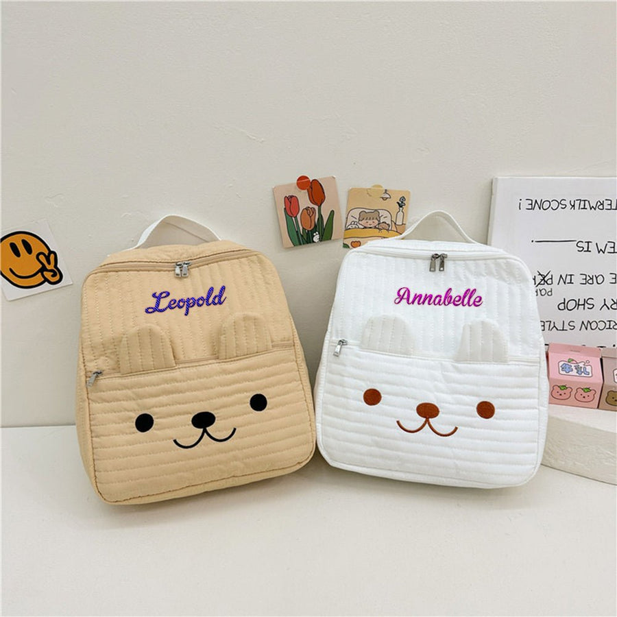 Personalized Name Embroidery Backpack Custom School Bags Gift for Kids - Coolpeacock