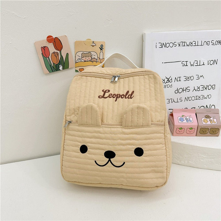 Personalized Name Embroidery Backpack Custom School Bags Gift for Kids - Coolpeacock