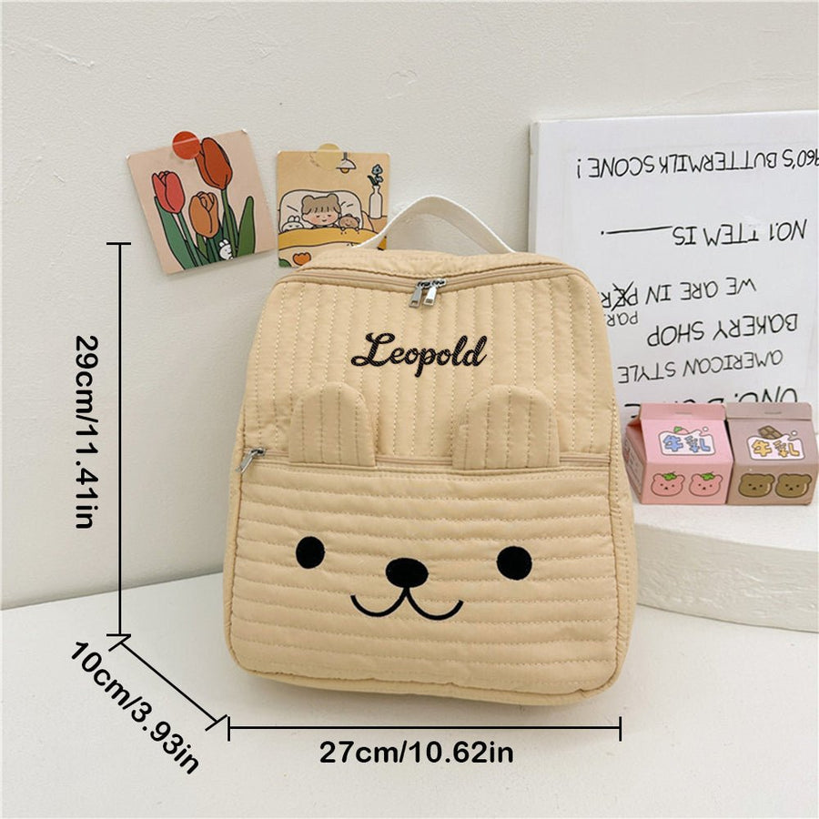 Personalized Name Embroidery Backpack Custom School Bags Gift for Kids - Coolpeacock