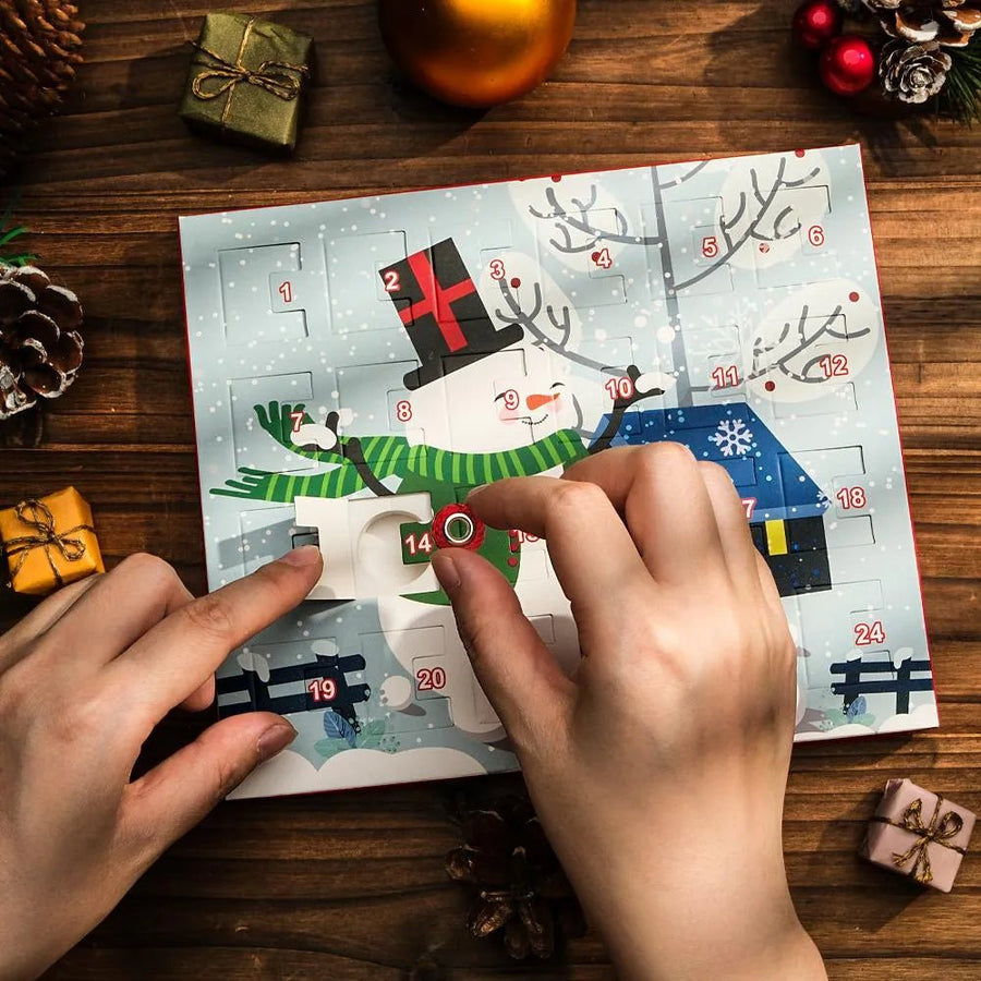 Personalized Photo Charm Christmas Charm Surprise Blind Box Bracelet 24 Calendar Countdown Gift Box Bracelet DIY Charms - Coolpeacock