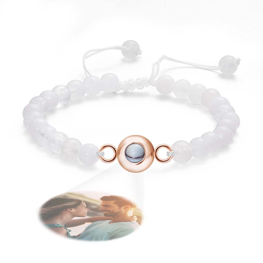 Personalized Photo Projection Beads Bracelet Elegant Gift For Her - Coolpeacock