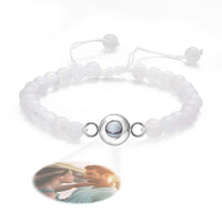 Personalized Photo Projection Beads Bracelet Elegant Gift For Her - Coolpeacock