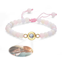 Personalized Photo Projection Beads Bracelet Elegant Gift For Her - Coolpeacock