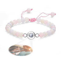 Personalized Photo Projection Beads Bracelet Elegant Gift For Her - Coolpeacock
