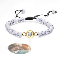 Personalized Photo Projection Beads Bracelet Elegant Gift For Her - Coolpeacock