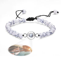 Personalized Photo Projection Beads Bracelet Elegant Gift For Her - Coolpeacock