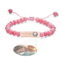 Personalized Photo Projection Beads Bracelet My Only Love Creative Gift For Her - Coolpeacock