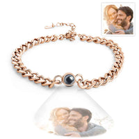 Personalized Photo Projection Bracelet Vintage Bracelet Jewelry Anniversary Gift For Him Father's Day Gift - Coolpeacock