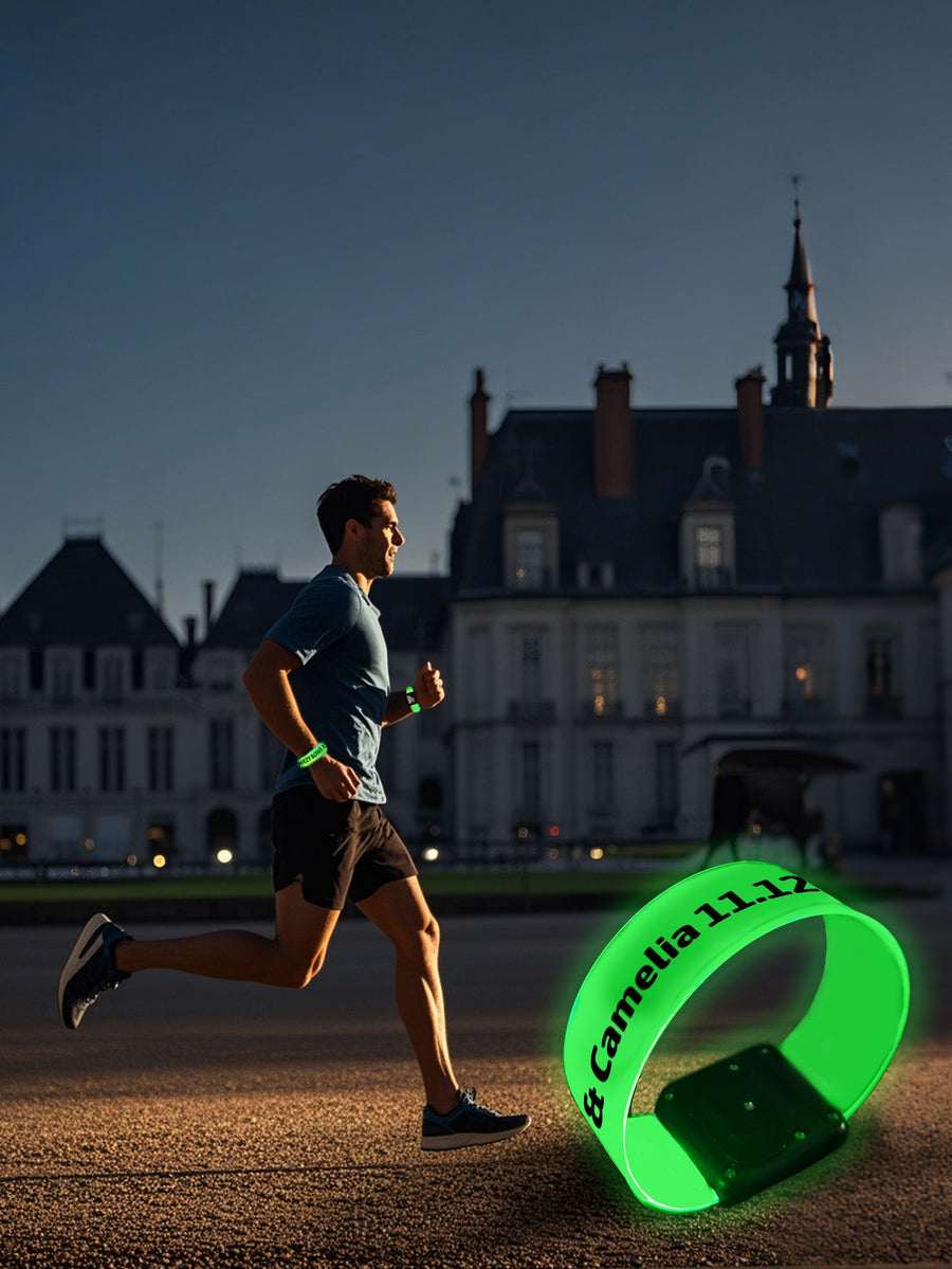 Personalized Photo & Text Glow Bracelets with Photo LED Bracelets Party Supplies for Wedding Birthdays Concerts - Coolpeacock