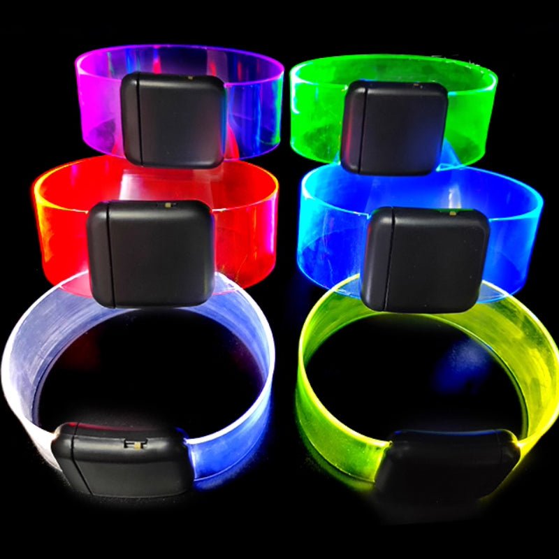 Personalized Photo & Text Glow Bracelets with Photo LED Bracelets Party Supplies for Wedding Birthdays Concerts - Coolpeacock