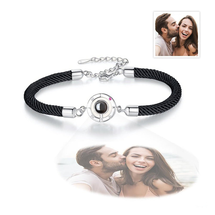 Personalized Projection Bracelet Couple Memory Jewelry - Coolpeacock
