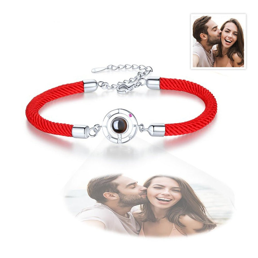 Personalized Projection Bracelet Couple Memory Jewelry - Coolpeacock