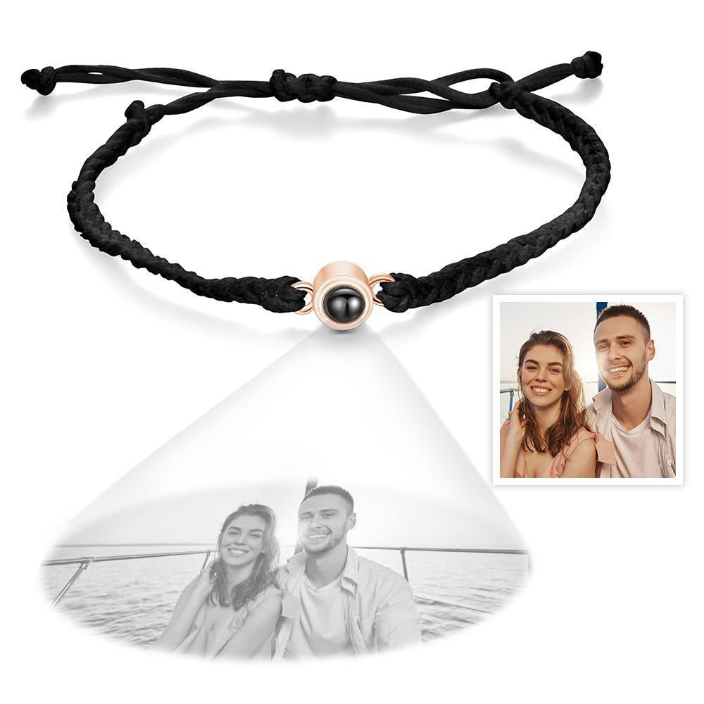 Personalized Projection Braided Bracelet Custom Photo Bracelet - Coolpeacock