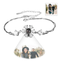 Personalized Projection Photo Bracelet with Zircons - Coolpeacock